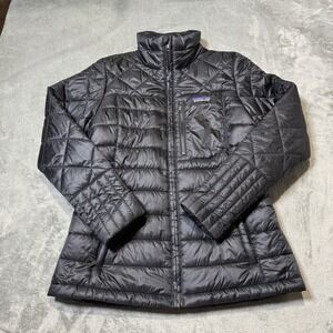 Patagonia‎ Women's Radalie Jacket in Black Size XS Insulated Quilted Puffer Coat